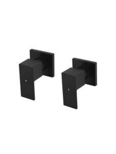 Meir Square Quarter-Turn Wall Top Assemblies Matte Black