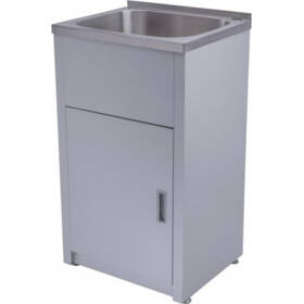390x500x925mm 30L Stainless Steel Laundry Tub Cabinet Freestanding