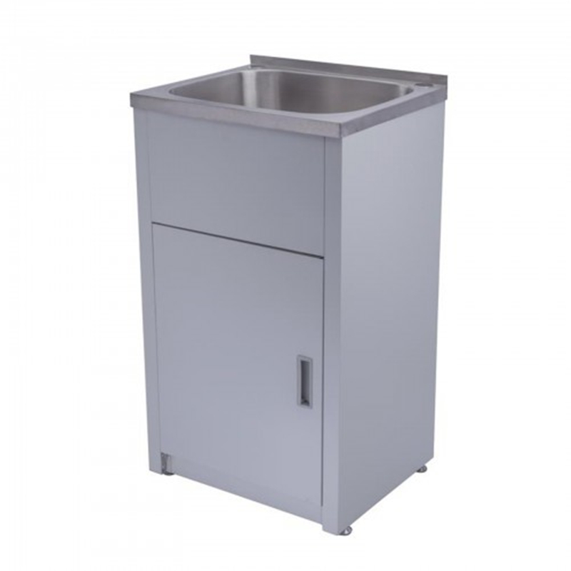 390x500x925mm 30L Stainless Steel Laundry Tub Cabinet Freestanding