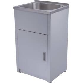 455x555x925mm 35L Stainless Steel Laundry Tub Cabinet Freestanding