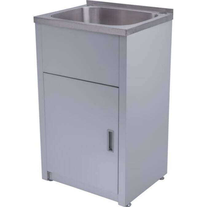 455x555x925mm 35L Stainless Steel Laundry Tub Cabinet Freestanding