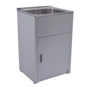 600x500x925mm 45L Stainless Steel Laundry Tub Cabinet Freestanding