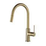 Modern National Star Mini Pull Out Kitchen Mixer PVD Brushed Bronze