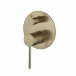 Star Mini Shower Mixer Diverter Brushed Bronze Gold