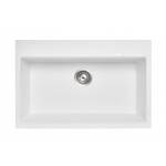 780 x 510 x 220mm Carysil White Single Bowl Granite Stone Kitchen Sink Top/Under Mount