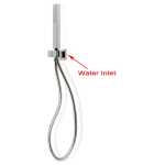 Aquaperla Square Chrome Hand held Shower Set