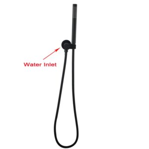 Aquaperla Round Black Hand held Shower Set