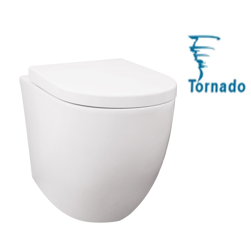 590x360x410mm Veda Wall Faced Pan Tornado Flushing Floor Toilet Pan WELS WATERMARK S TRAP P TRAP