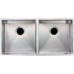 865x440x200mm 1.2mm Handmade Double Bowls Top/Undermount Kitchen Sink