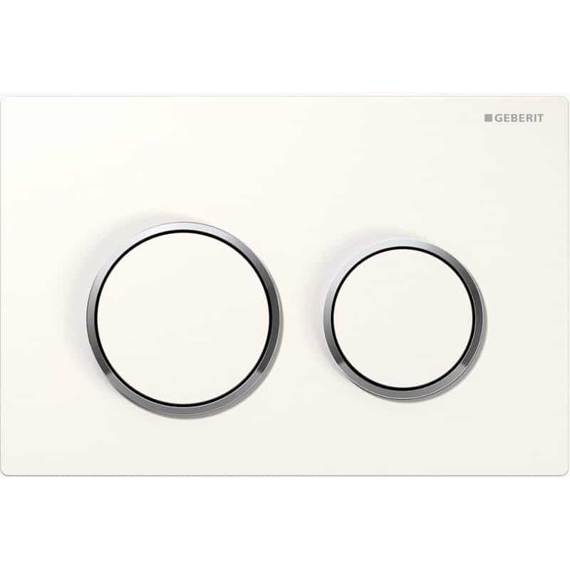 Geberit Toilet Cistern Push Plate Wall Buttons White Surface Kappa21KJ