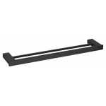 Zen 610mm Double Towel Rail Matt Black