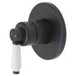 Fienza Eleanor Wall Mixer - Matte Black/Ceramic