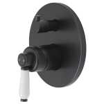 Fienza Eleanor Wall Mixer Diverter - Matte Black/Ceramic