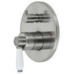 Fienza Eleanor Wall Mixer Diverter - Brushed Nickel/Ceramic