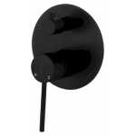 Star Mini Shower Mixer Diverter Black