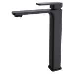 Aquato Tower Basin Mixer Matt Black Soft Square