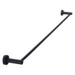 MEIR 900mm Round Single Matte Black Towel Rail (MR01-SR90)
