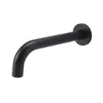 Meir Round Curved Spout 200mm Matte Black