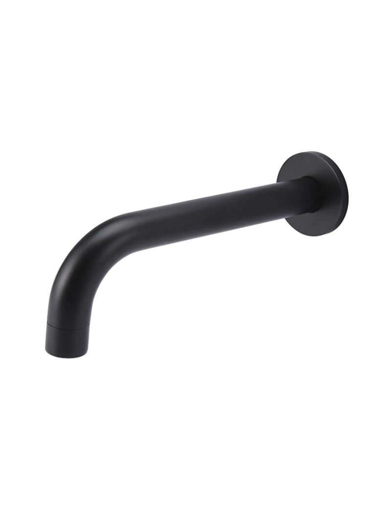 Meir Round Curved Spout 200mm Matte Black