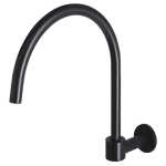 Meir Round High-Rise Swivel Wall Spout Matte Black