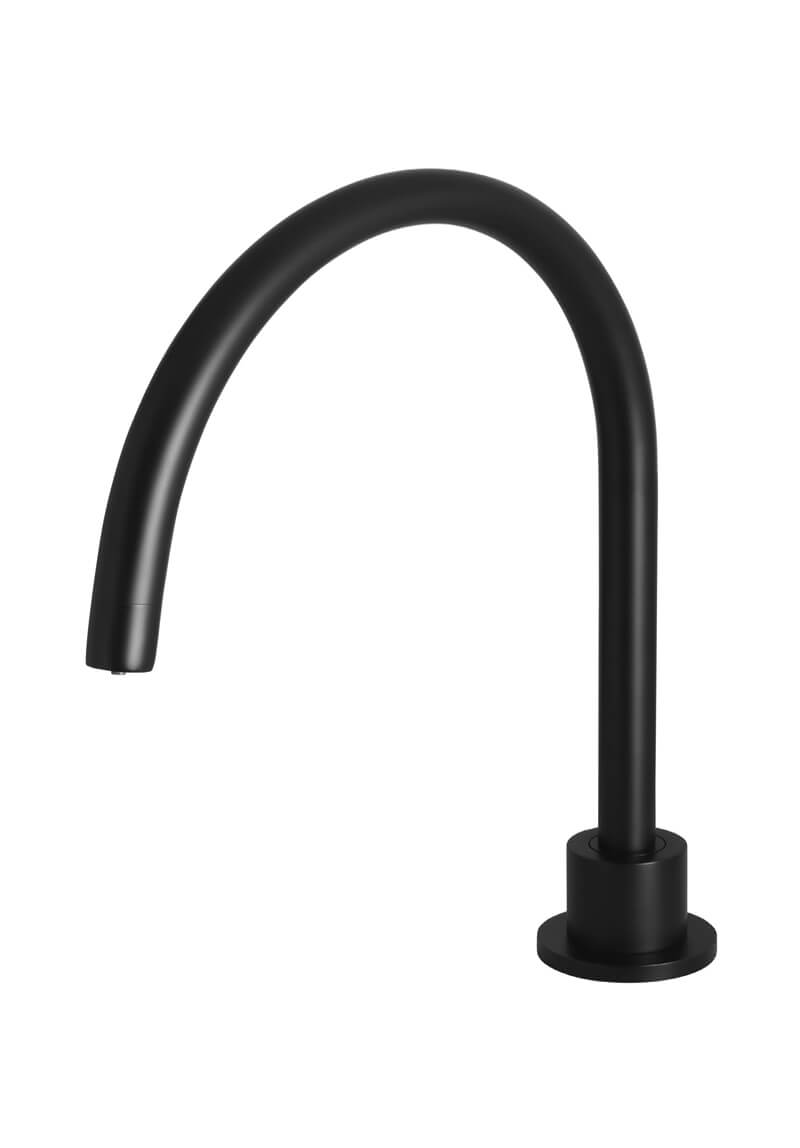 Meir Round High Rise Swivel Hob Spout Matte Black