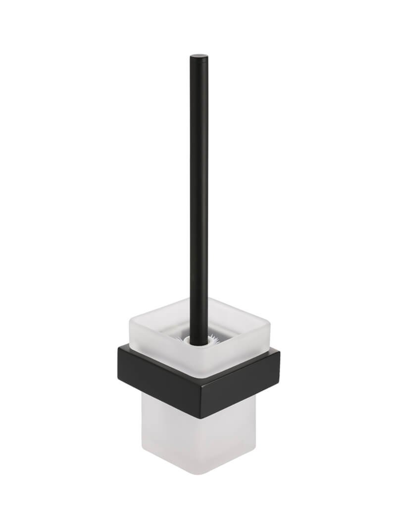 Meir Square Toilet Brush & Holder - Matte Black