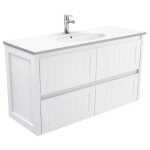 FIENZA HAMPTON 1200 WALL HUNG VANITY WITH ROTONDO CERAMIC TOP