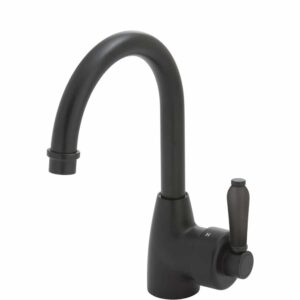Fienza Eleanor Gooseneck Basin Mixer - Matte Black