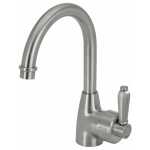 Fienza Eleanor Gooseneck Basin Mixer - Brushed Nickel