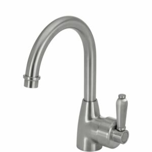 Fienza Eleanor Gooseneck Basin Mixer - Brushed Nickel