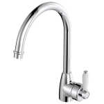 Fienza Eleanor Gooseneck Sink Mixer - Chrome/Ceramic