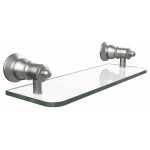 FIENZA LILLIAN Glass Shelf, Brushed Nickel