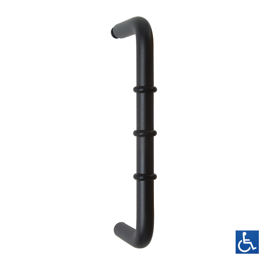 Metlam Designer D-pull Handle With Rubber