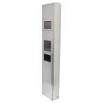 Metlam Surface Mount Paper Towel Dispenser, Hand Dryer & Waste Unit