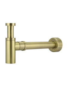 Meir Round Bottle Trap For 32mm Basin Waste And 40mm Outlet - Brushed Gold