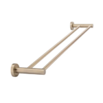 Meir Round Double Towel Rail 600mm - Champagne