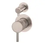 Meir Round Diverter Mixer - Champagne