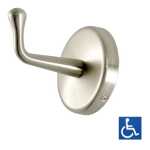 Metlam Concealed Fix Hd Coat Hook - Ss Bright Finish