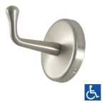 Metlam Concealed Fix Hd Coat Hook - Ss Satin Finish