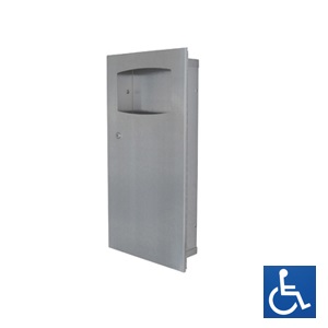 Metlam Waste Receptacle - Recesssed 365mm