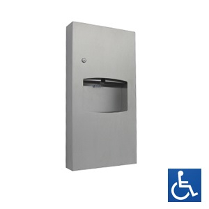 6.5l Metlam Paper Towel Dispenser & Waste Receptacle – Surface Mounted