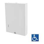 Metlam Paper Towel Dispenser - White Powder Coat Ml727w_mkii