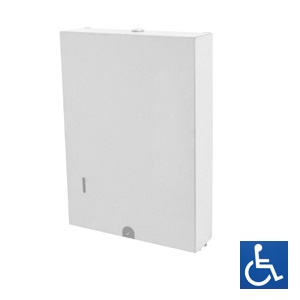 Metlam Paper Towel Dispenser - White Powder Coat Ml727w_mkii