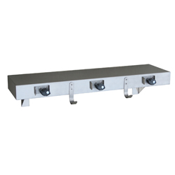 Metlam Utility Shelf With Holders, Hooks & Rail