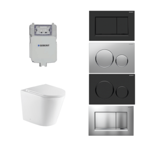 Geberit Sigma 8 Isabella Rimless In Wall Cistern Toilet Suite