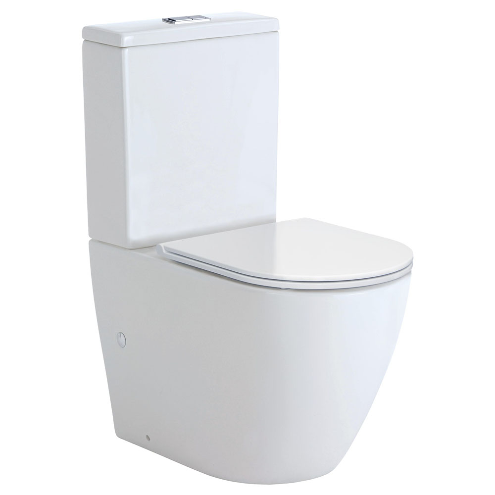 Koko Slim Seat BacktoWall Toilet Suite S Trap