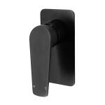 Modern National Cascade Matt Black Shower/Wall Mixer