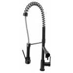 Modern National Halo Pull Out Spring Kitchen Mixer Tap Matte Black