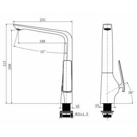 Esperia Brushed Nickel Kitchen Sink Mixer Tap Solid Brass2