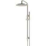 Meir 2 in 1 Twin  Round Combination Shower Rail 300mm Rose & Hand Shower - Brushed Nickel